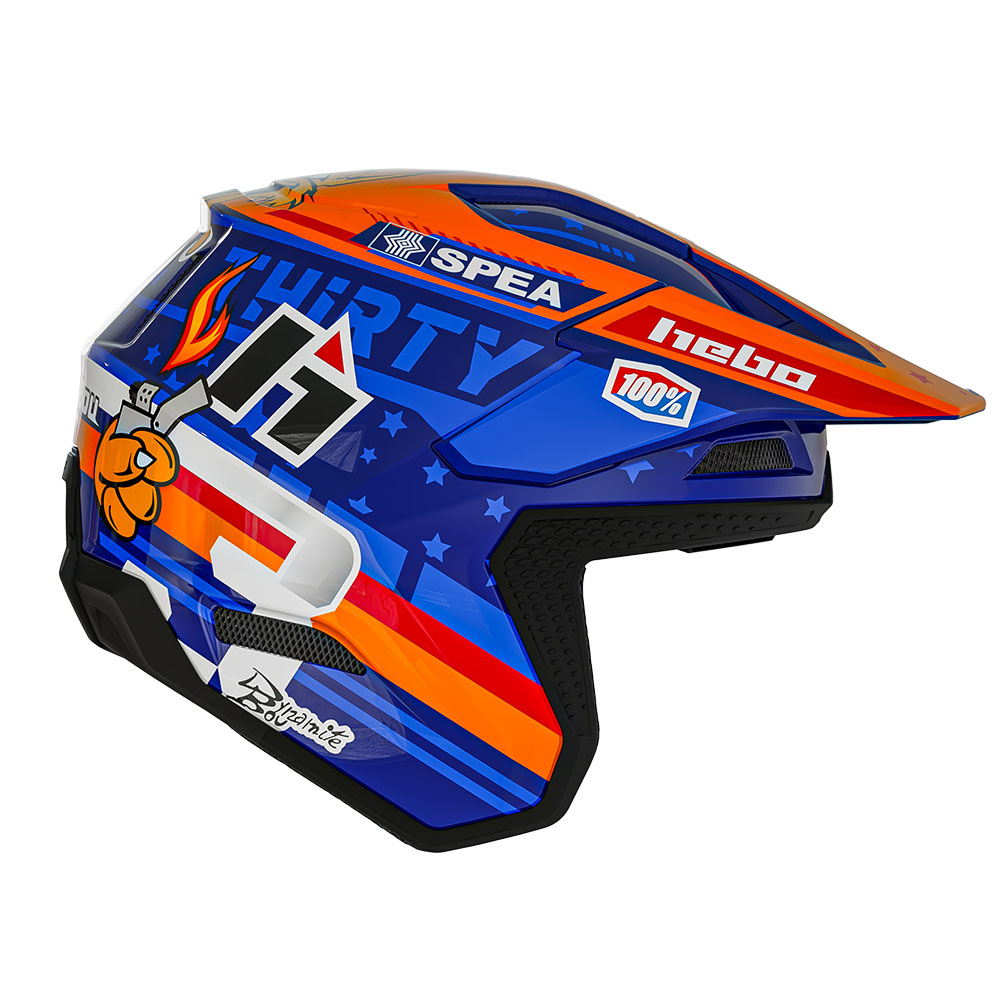 HELMET ZONE PRO TONI BOU BLUE LARGE
